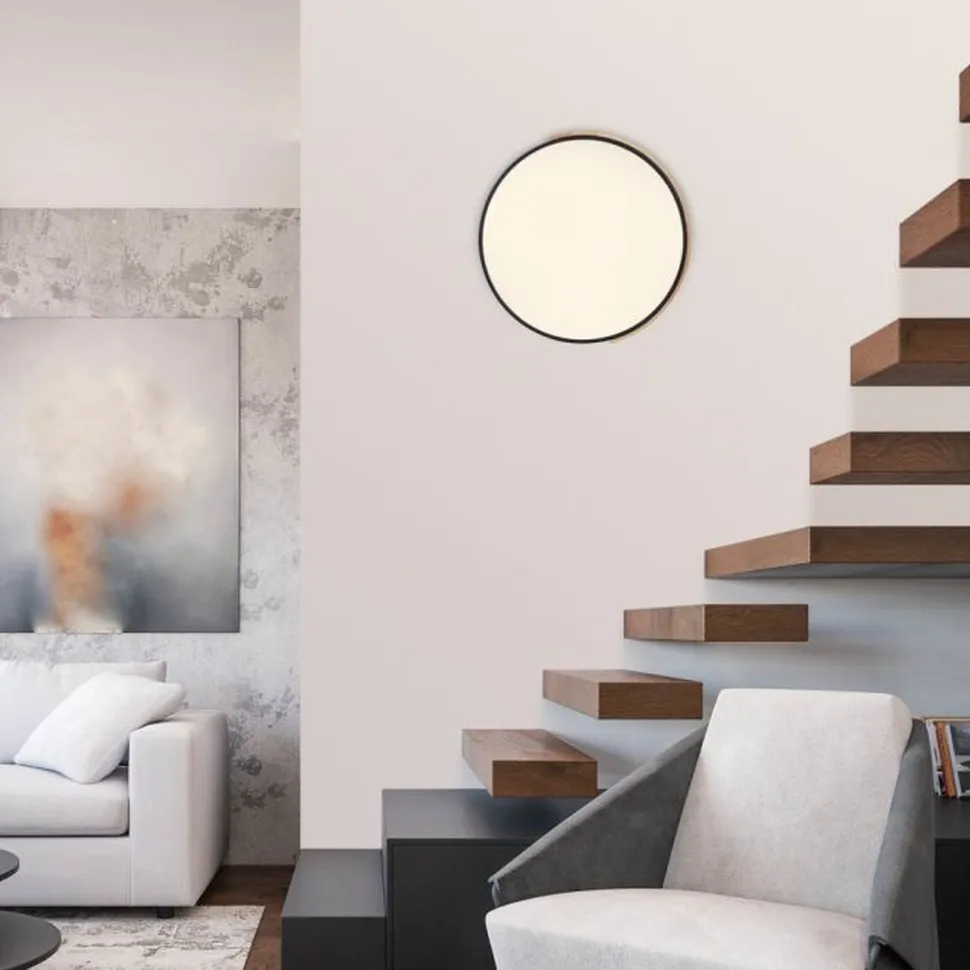 LED Deckenlampe Holz Metall Ø51 cm 35 W 3800 lm dimmbar