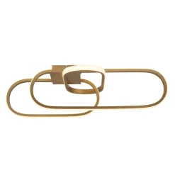 LED Deckenlampe in Gold B: 65 cm Lichtfarbe einstellbar