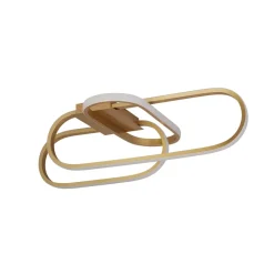 LED Deckenlampe in Gold B: 65 cm Lichtfarbe einstellbar