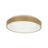 LED Deckenlampe in Gold Weiß Ø28 cm 2700 K wohnlich