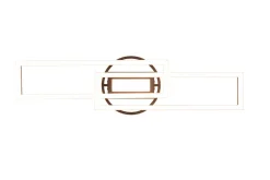 LED Deckenlampe in Messing Dimmer Fernbedienung 30 W