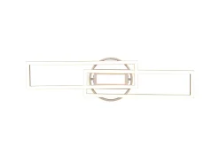 LED Deckenlampe in Nickel Dimmer Fernbedienung 4500 lm