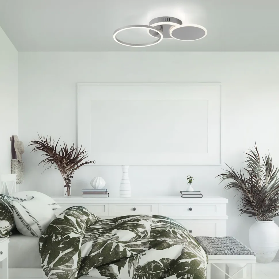 LED Deckenlampe in Stahl Metall warmweiß 26 W beweglich