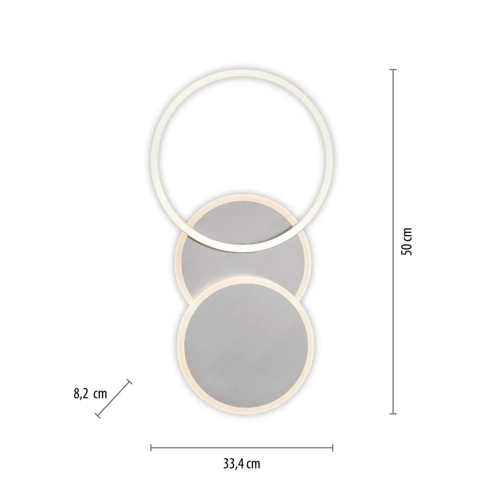LED Deckenlampe in Stahl Metall warmweiß 26 W beweglich