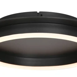 LED Deckenlampe Metall Kunststoff Schwarz 20 W 2700 K