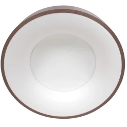 LED Deckenlampe Metall Kunststoff in Bronze Weiß Ø48 cm