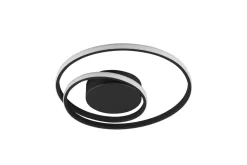 LED Deckenlampe Metall Schwarz 2500 lm B:39 cm Spirale