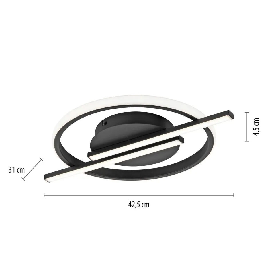 LED Deckenlampe Modern Metall L:42,5 cm 2100 lm dimmbar