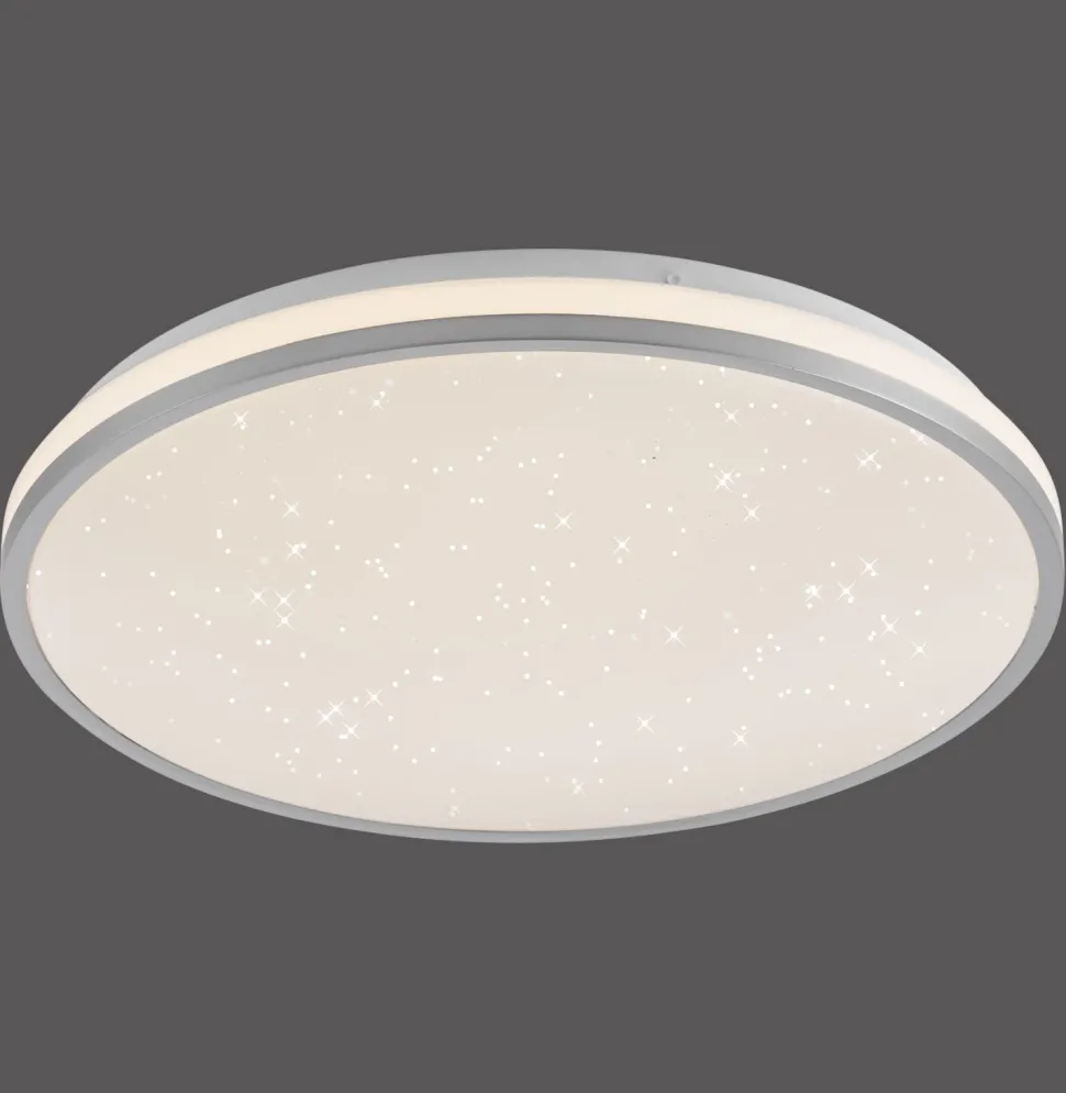 LED Deckenlampe Nachthimmel Silber Ø38 cm 20 W dimmbar