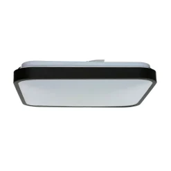 LED Deckenlampe Schwarz Modern IP44 3000K blendarm