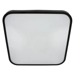 LED Deckenlampe Schwarz Modern IP44 3000K blendarm