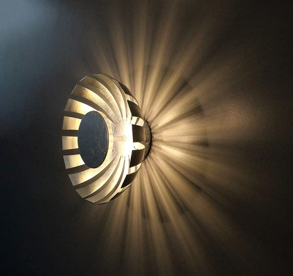 LED Deckenlampe Silber 3000K rund FLARE