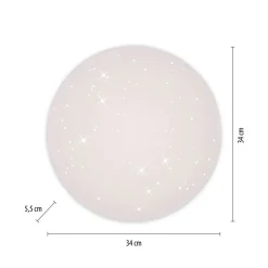 LED Deckenlampe Sternenhimmel Ø34 cm 3000 K warmweiß