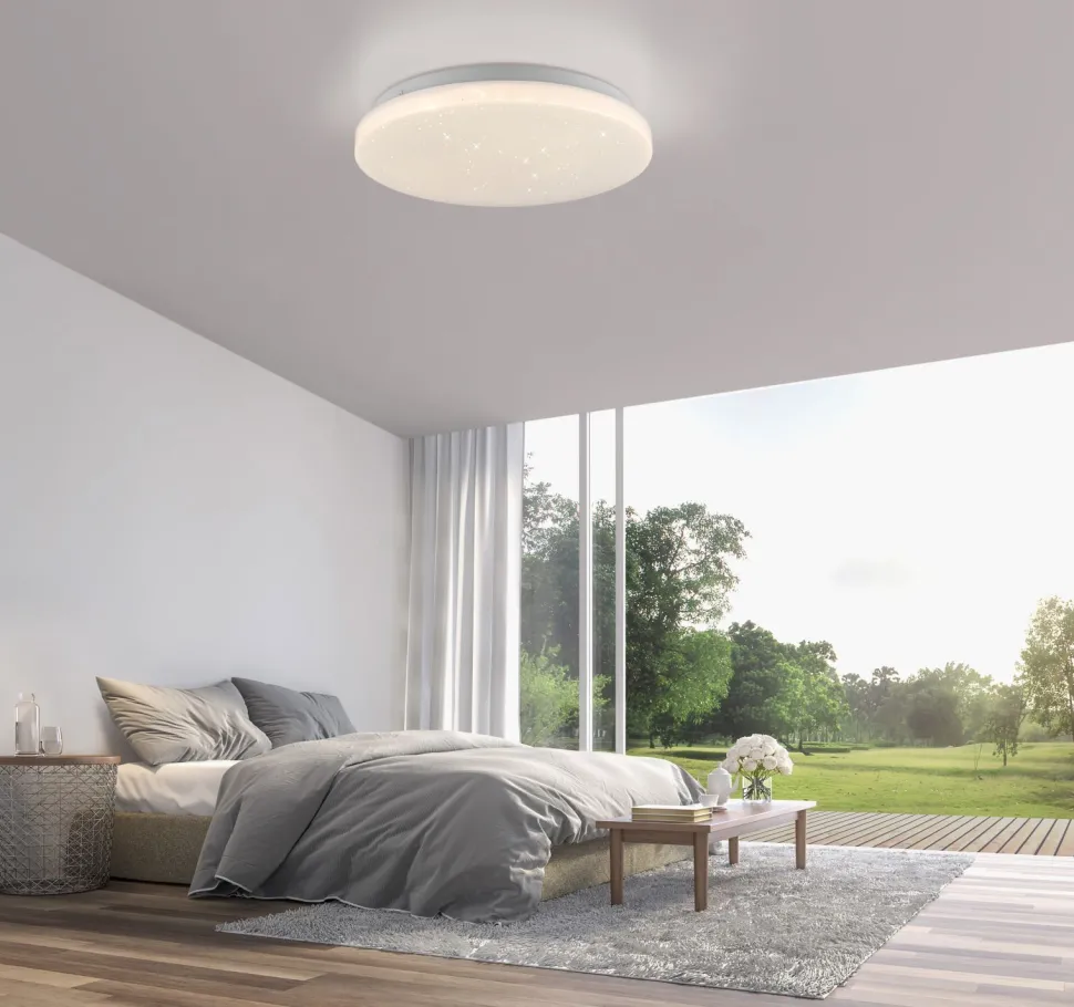 LED Deckenlampe Sternenhimmel Ø26 cm 1375 lm gemütlich