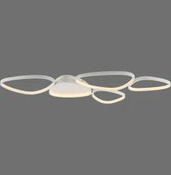 LED Deckenlampe Weiß Metall 3000 K 6100 lm L:116,5 cm