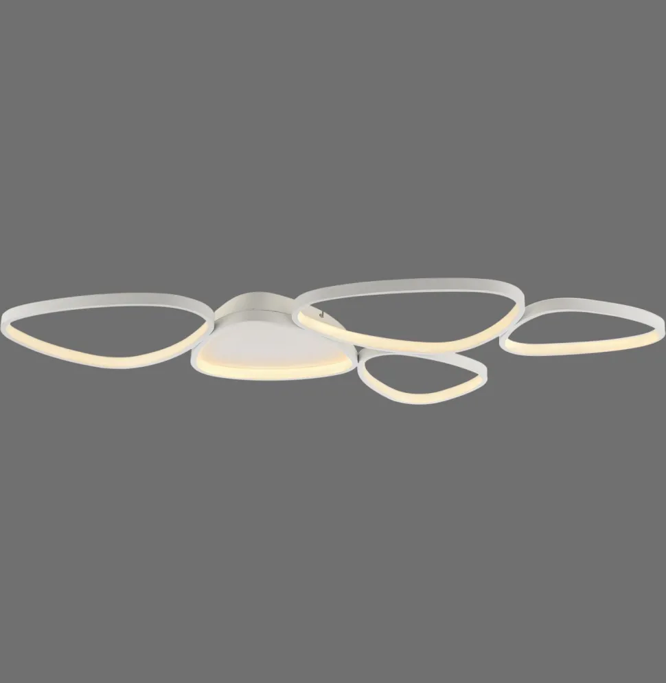 LED Deckenlampe Weiß Metall 3000 K 6100 lm L:116,5 cm