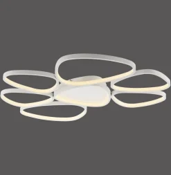 LED Deckenlampe Weiß Metall 3000 K 6100 lm L:92 cm