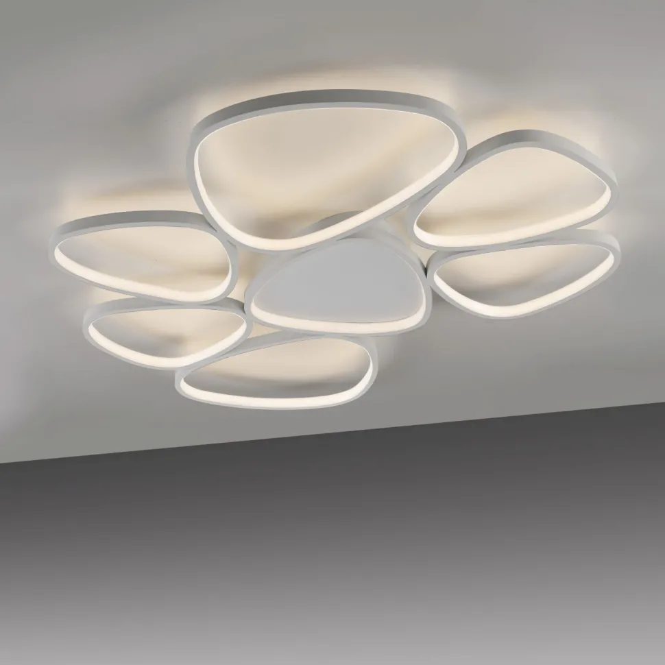 LED Deckenlampe Weiß Metall 3000 K 6100 lm L:92 cm