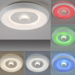 LED Deckenlampe Weiß RGB Beleuchtung mit Ø39 cm 2200 lm
