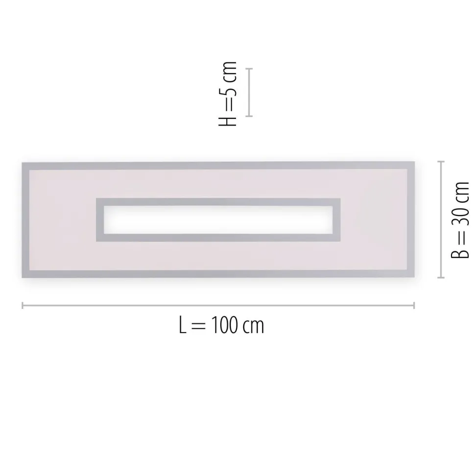 LED Deckenlampe Weiß RGB Licht dimmbar 2700-5000 K 34 W