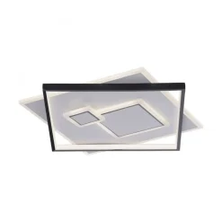 LED Deckenlampe Weiß Schwarz warmweiß 3000 K 4900 lm