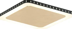 LED Deckenleuchte Aluminium Gold Schwarz 3000 K B:25 cm