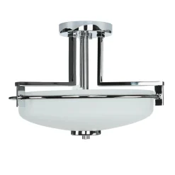 LED Deckenleuchte Bad satiniertes Glas blendarm IP44