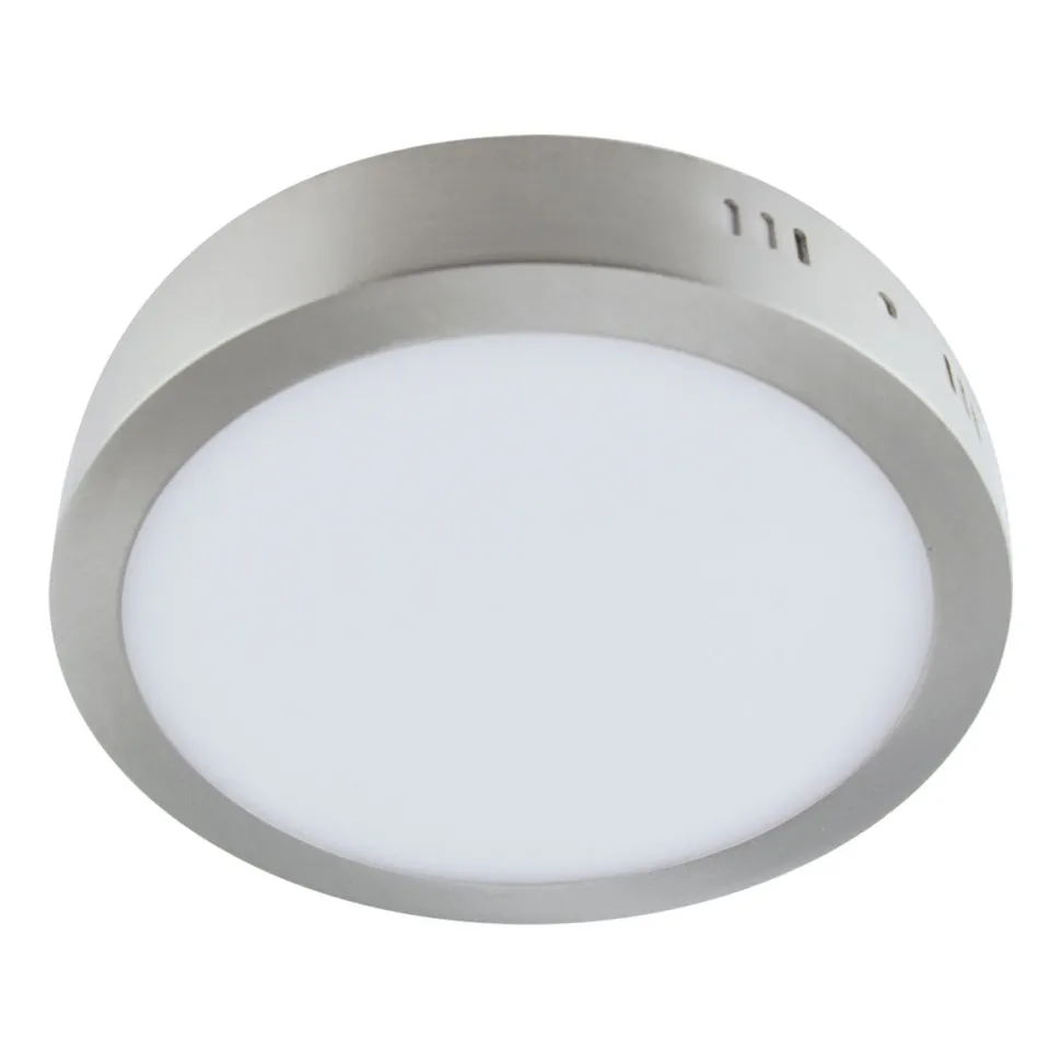 LED Deckenleuchte Chrom Weiß Ø 30 cm 4000 K 2800 lm