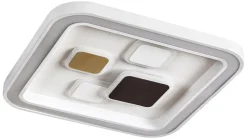 LED Deckenleuchte Dimmbar Chrom Fernbedienung 40W