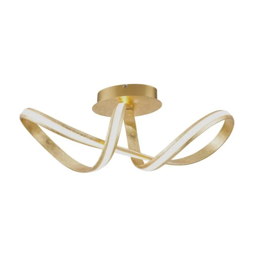 LED Deckenleuchte dimmbar Metall in Gold 2050 lm Modern