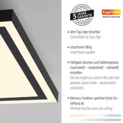 LED Deckenleuchte Fernbedienung 2700-5000 K dimmbar