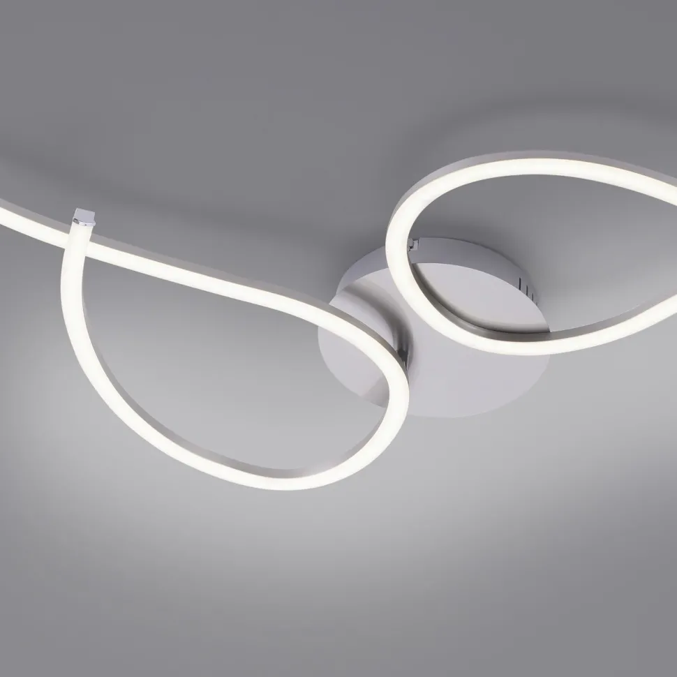 LED Deckenleuchte flexibel Stahl Metall warmweiß 14 W