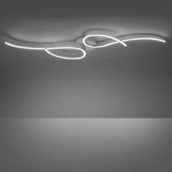 LED Deckenleuchte flexibel Stahl Metall warmweiß 14 W