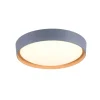 LED Deckenleuchte Grau Natur Ø40 cm 3400 lm dimmbar