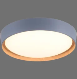 LED Deckenleuchte Grau Natur Ø40 cm 3400 lm dimmbar