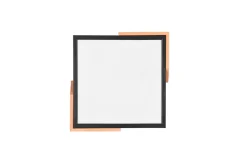 LED Deckenleuchte Holz 2400 lm B:31,5 cm Schwarz Natur