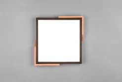 LED Deckenleuchte Holz 2400 lm B:31,5 cm Schwarz Natur