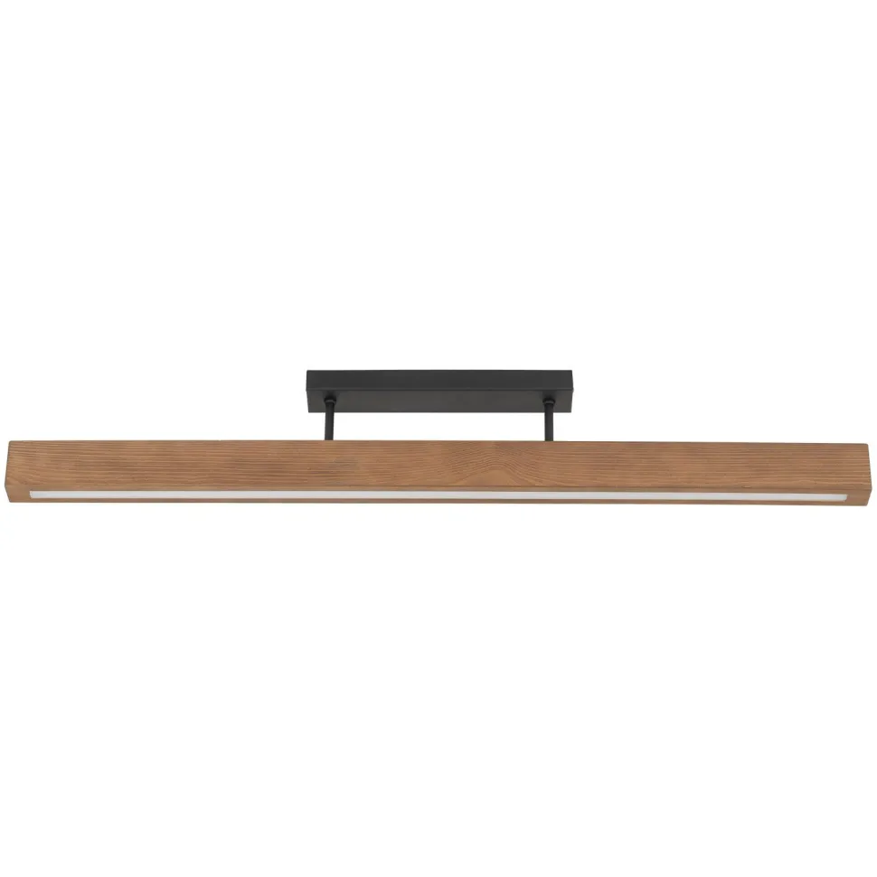 LED Deckenleuchte Holz Metall 3000 K warmweiß 2807 lm 96 cm