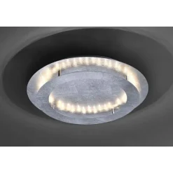 LED Deckenleuchte in Blattsilber Metall 3000 lm Ø50 cm