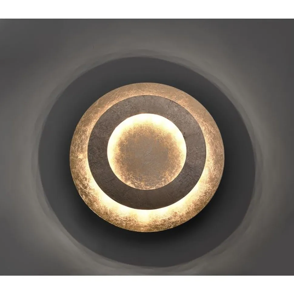 LED Deckenleuchte in Blattgold Metall 2270 lm Ø40 cm