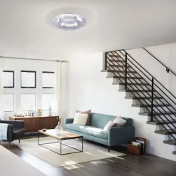 LED Deckenleuchte in Blattsilber Metall 18 W Ø40 cm