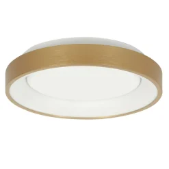 LED Deckenleuchte in Gold Weiß Ø38 cm 30 W gemütlich