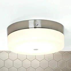 LED Deckenleuchte JANJA in Chrom IP44 Ø25cm Lampe