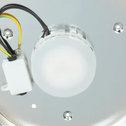 LED Deckenleuchte JANJA in Chrom IP44 Ø25cm Lampe