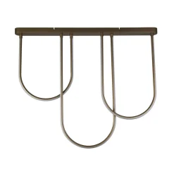 LED Deckenleuchte Metall Bögen Modern 3000 K in Bronze