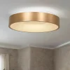 LED Deckenleuchte Metall Kunststoff in Gold Weiß 40 W