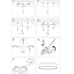 LED Deckenleuchte Metall Kunststoff in Gold Weiß 40 W