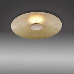 LED Deckenleuchte Metall dimmbar in Blattgold 3000 K
