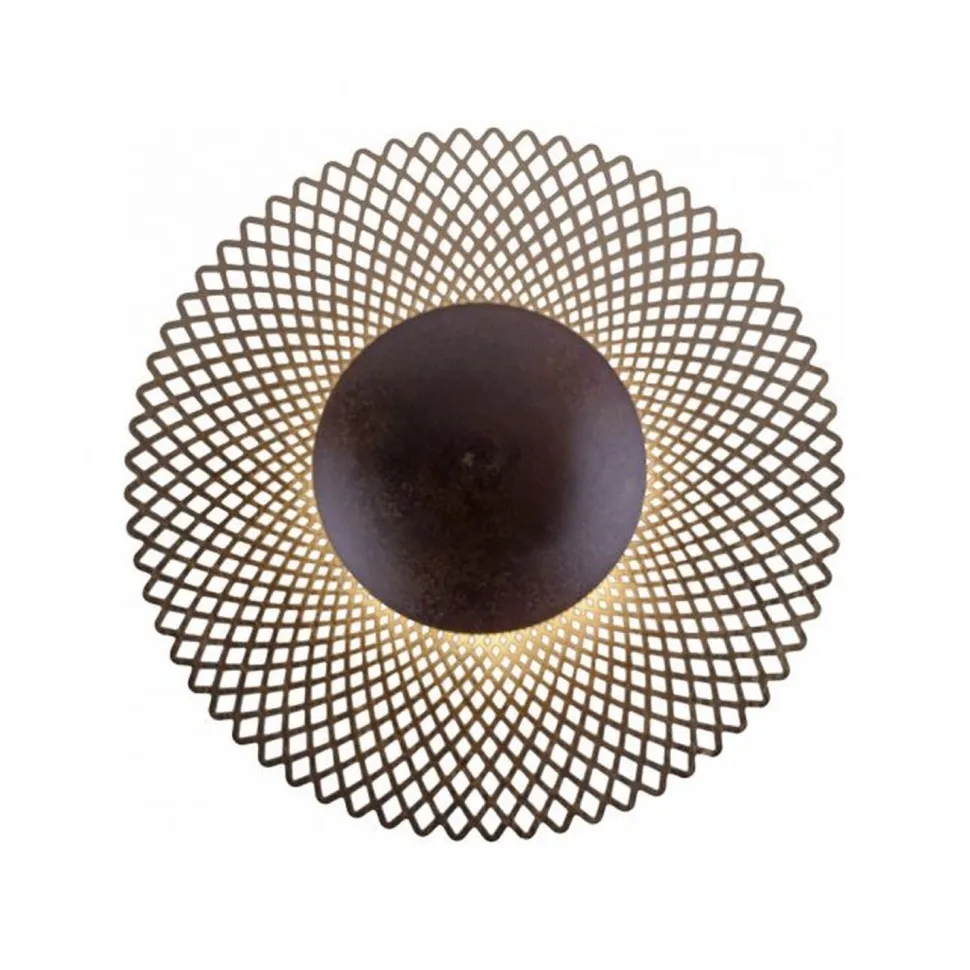 LED Deckenleuchte Metall Rost-Gold Ø45 cm 12 W dimmbar