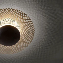 LED Deckenleuchte Metall Rost-Gold Ø45 cm 12 W dimmbar